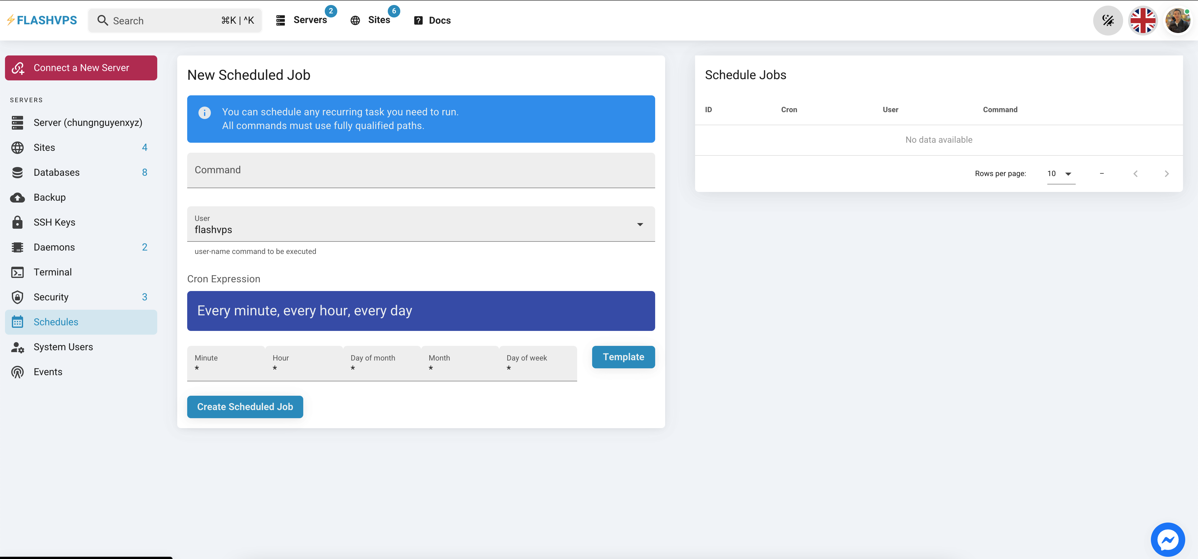 FlashVPS gallery image