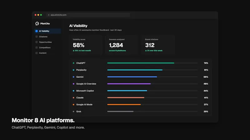 PilotCite screenshot 1 (video preview)