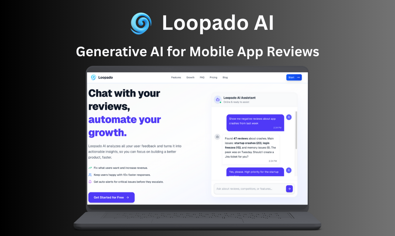 Mídia 1 de Loopado ai - Converse com seus comentários, obtenha insights, automatize ações