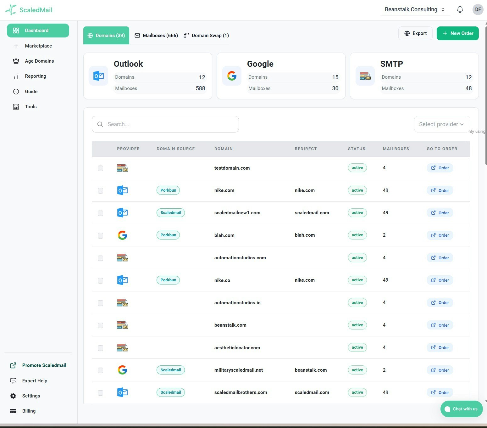 وسائط scaledmail - البنية التحتية للبريد الإلكتروني البارد بأسعار معقولة للتواصل 3
