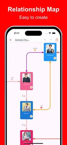 Simple Relationship Map - Main product screenshot demonstrating key features and user interface