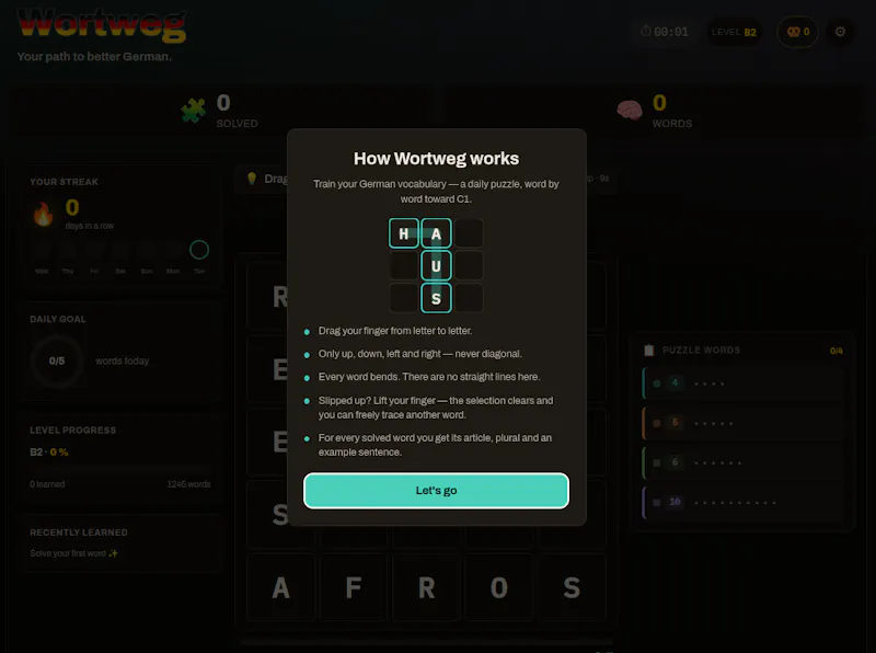 Wortweg screenshot 3