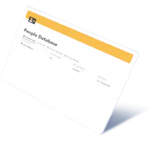 People Database Notion Template gallery image