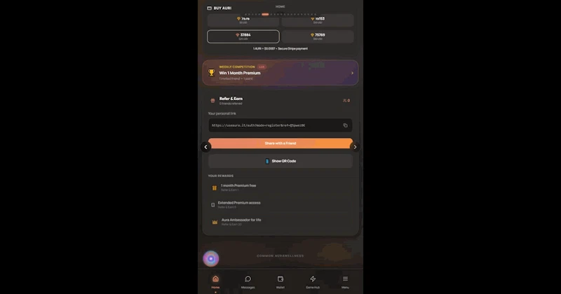 Aura screenshot 2