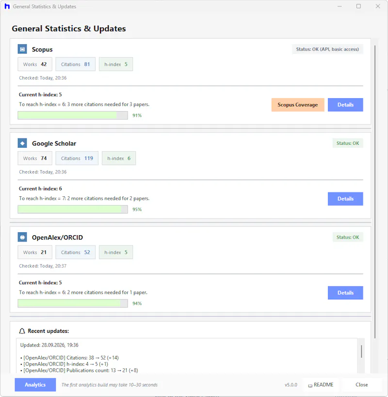 ScienceTracker screenshot 1