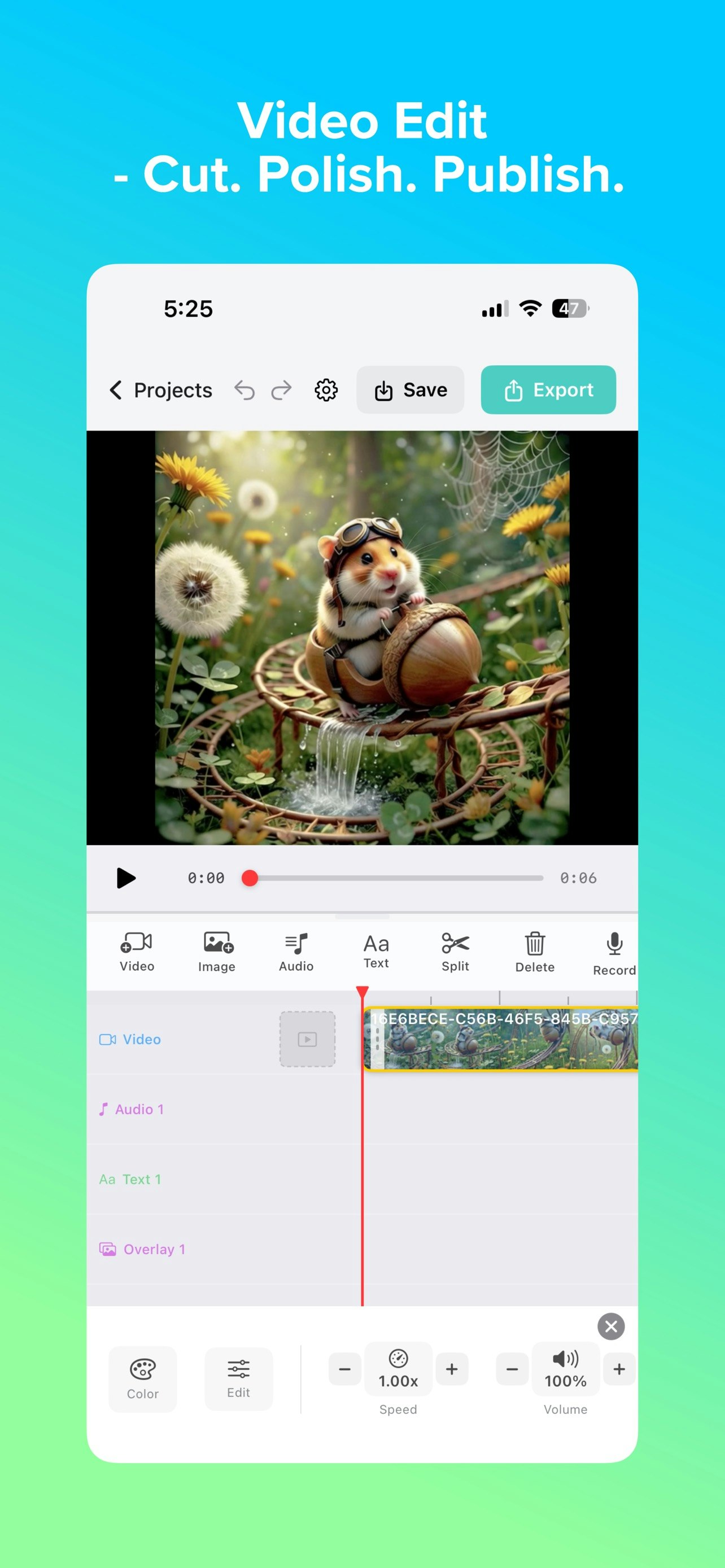 Aigli: Photo & Video Editor - Main product screenshot demonstrating key features and user interface