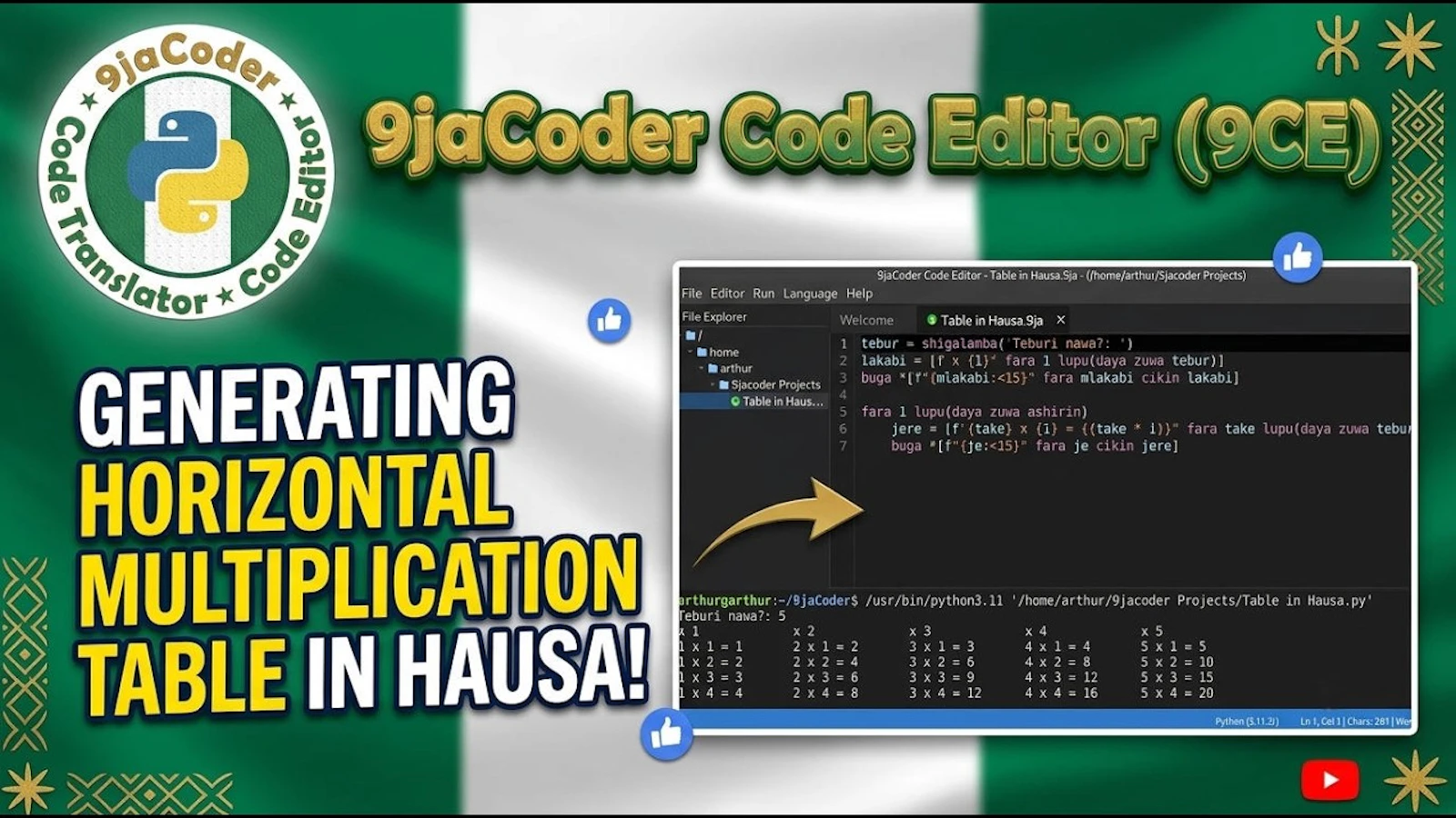 9jaCoder Code Editor (9CE) screenshot 1 (video preview)