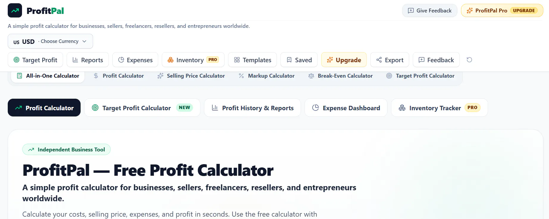 ProfitPal gallery image