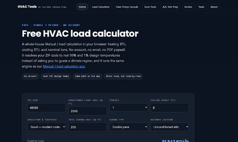 HVAC Load Calculator screenshot 4