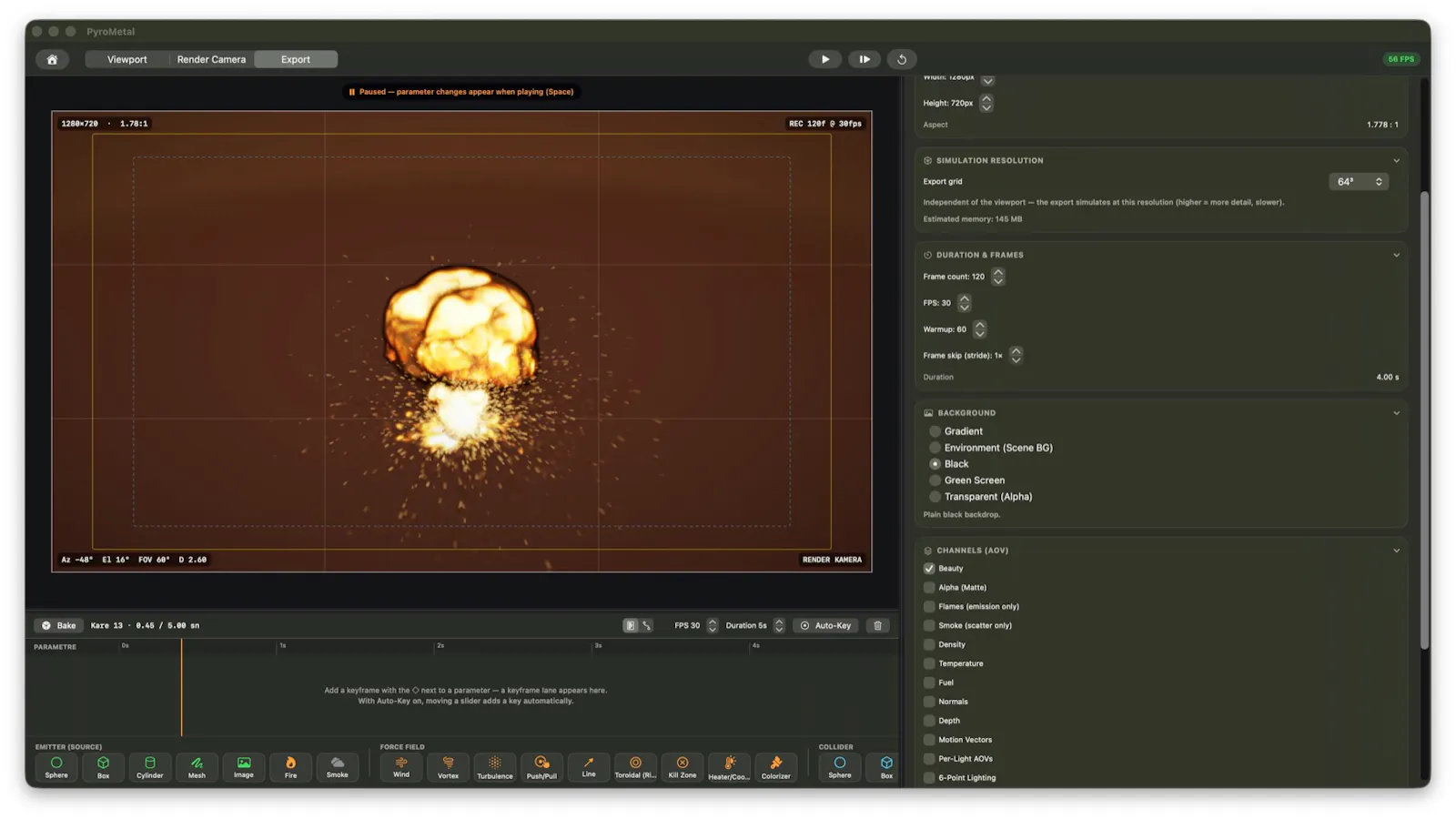 PyroMetal — Pyro simulation, on Metal screenshot 1
