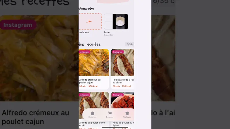 Wecipe screenshot 1 (video preview)