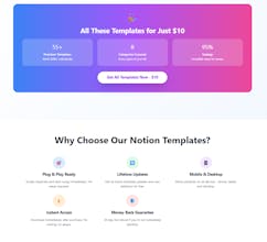 Ultimate Notion Template Hub gallery image