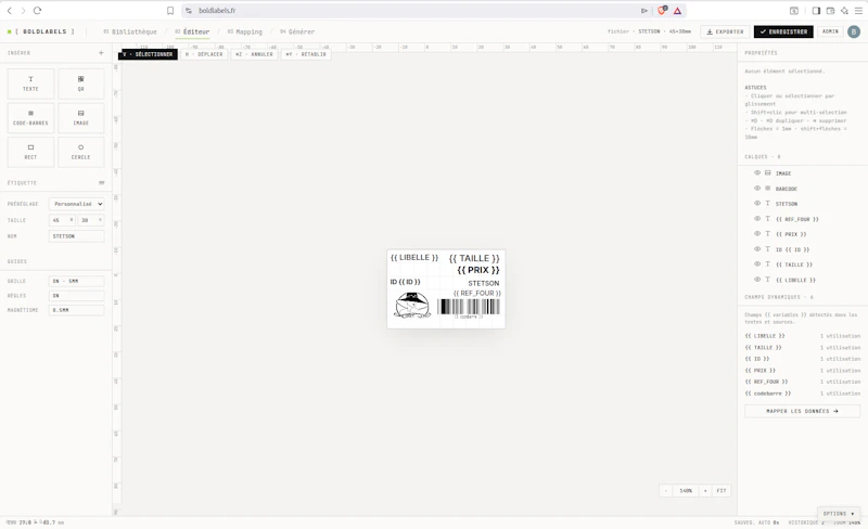 BoldLabels screenshot 1