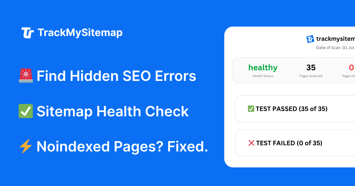 TrackMySitemap gallery image