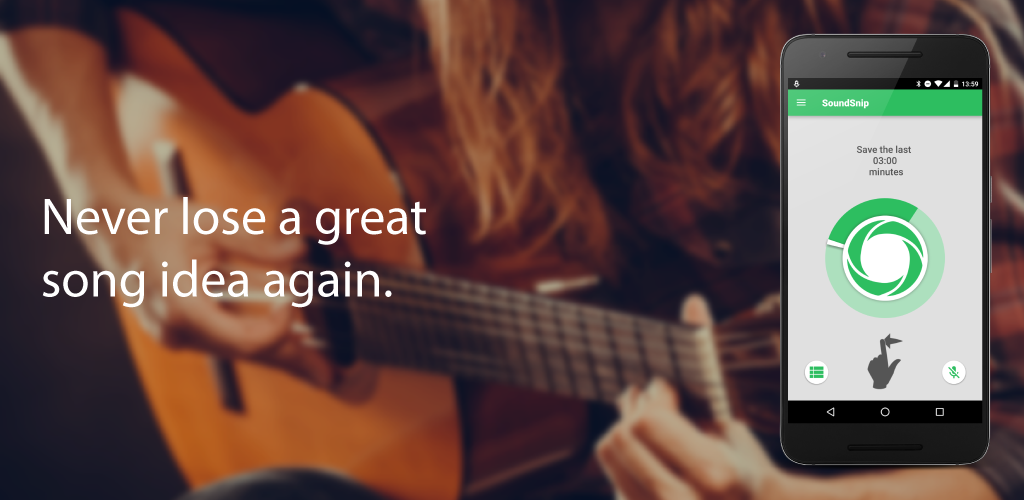 SoundSnip. The audio time machine for guitar players. gallery image