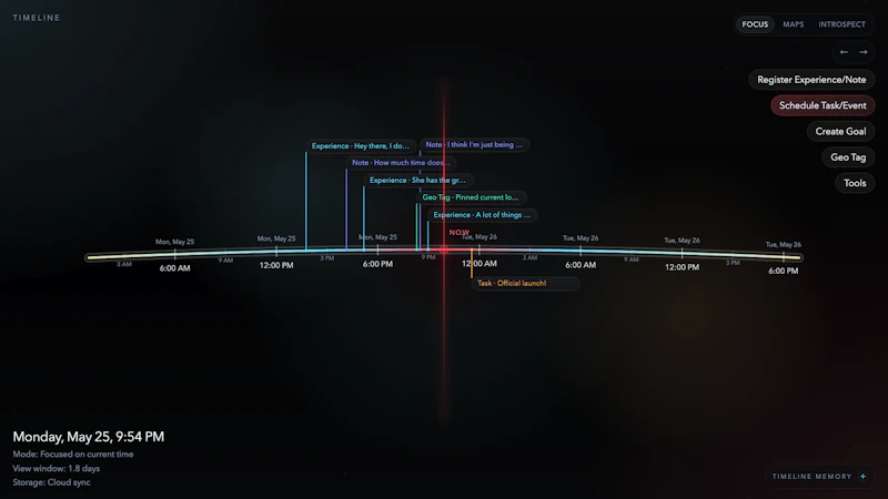 SelfTimeline screenshot 1