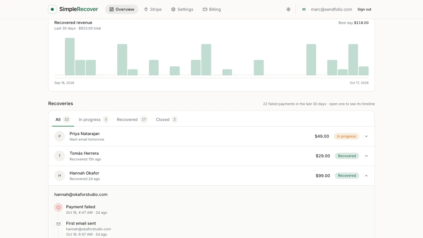 SimpleRecover screenshot 2