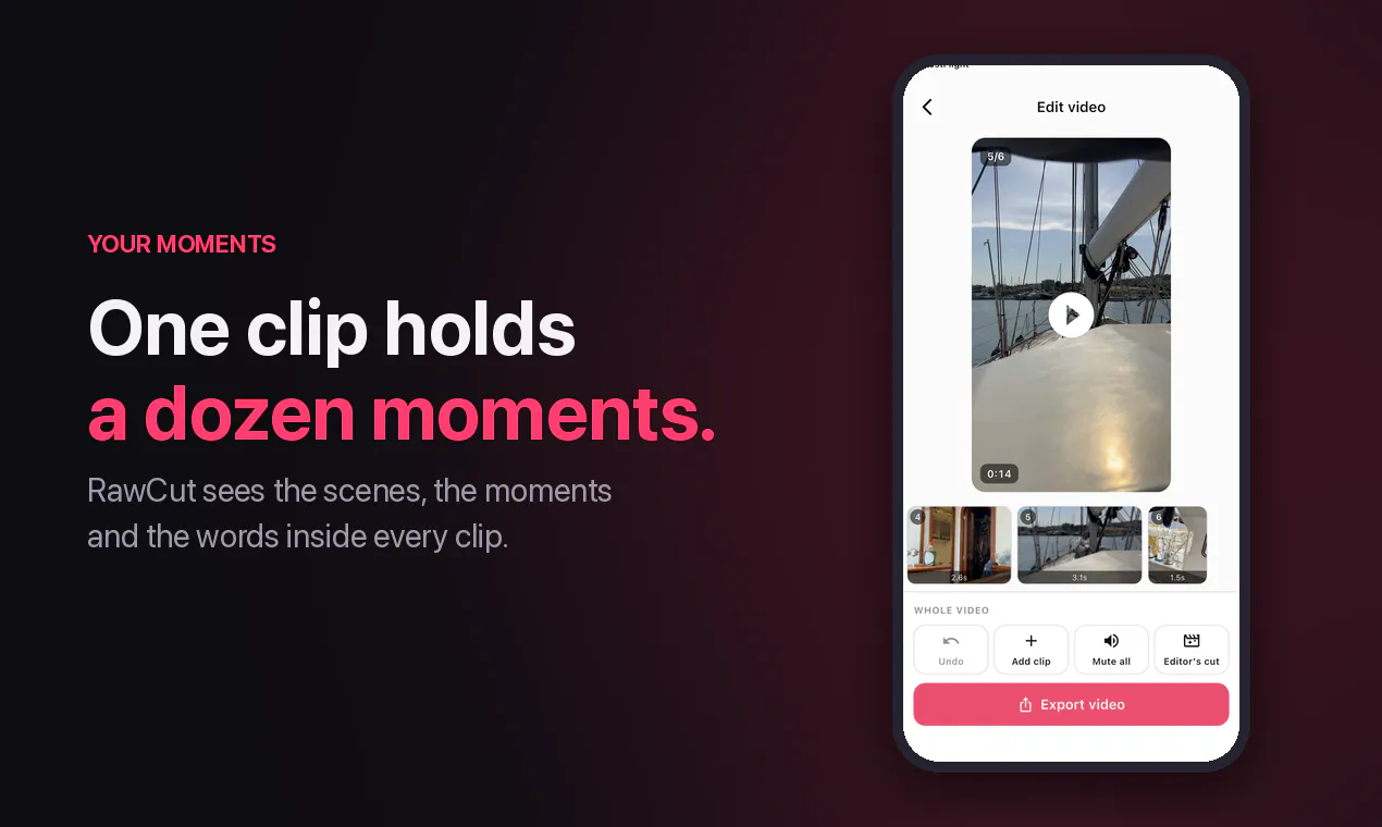 RawCut: AI Video Editor gallery image