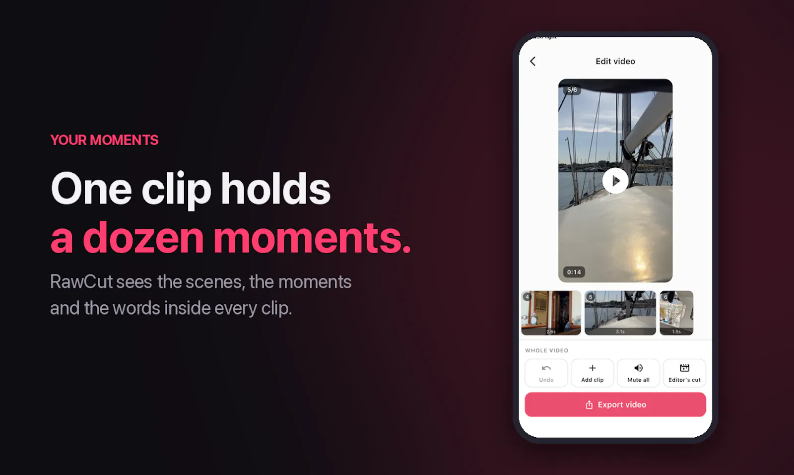 RawCut: AI Video Editor screenshot 2