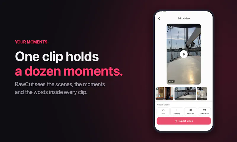 RawCut: AI Video Editor screenshot 2