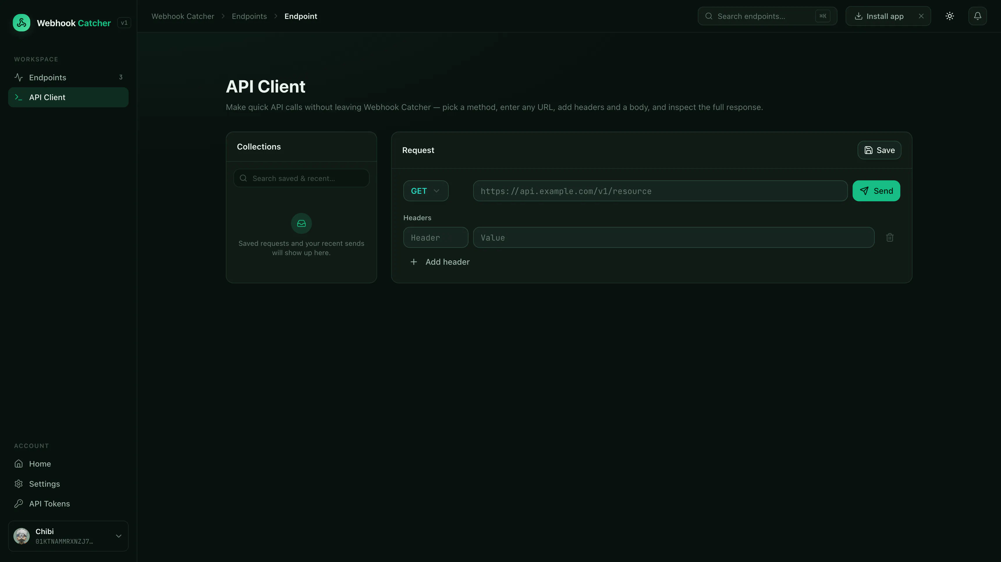 Webhook Catcher gallery image