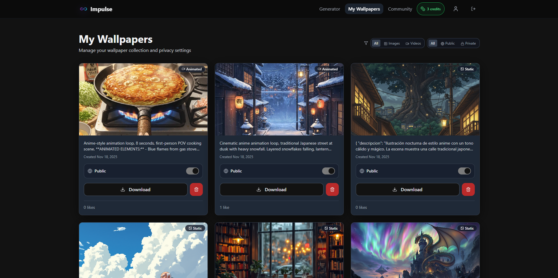 Wallpaper Impulse gallery image