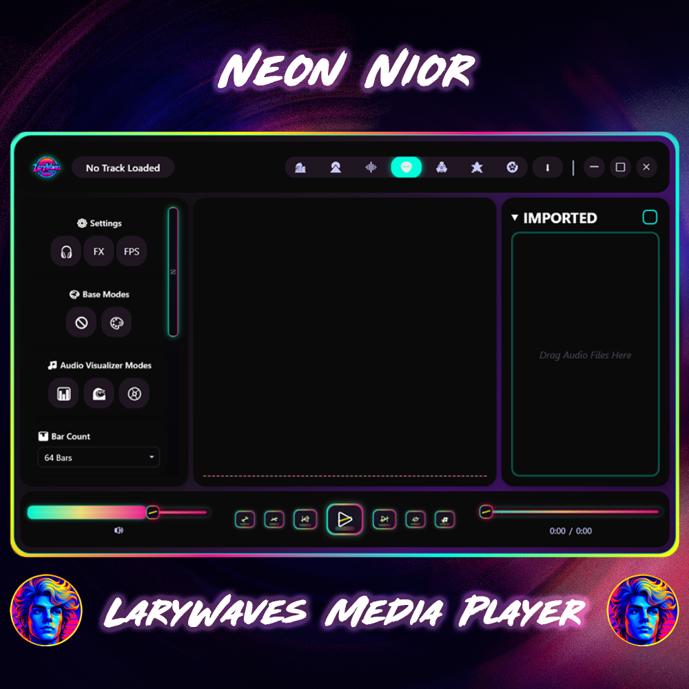 LaryWaves Media Player (v0.1) - Screenshot 4 showing product features and functionality