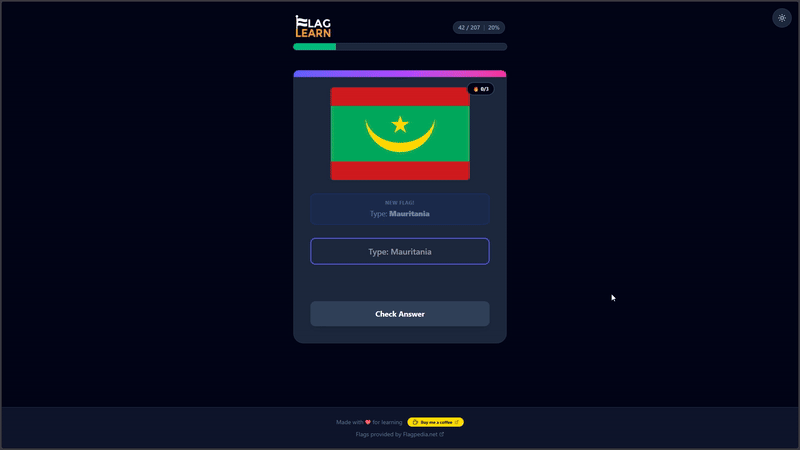 Flag Learn - Product Hunt launch logo and brand identity