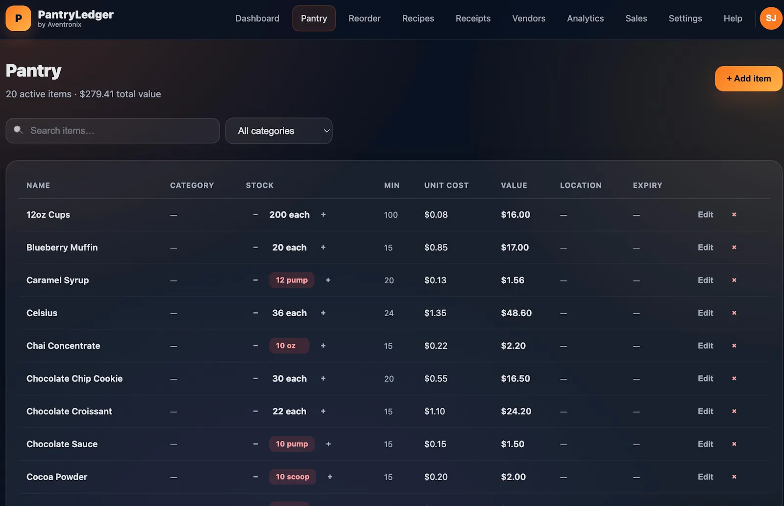 PantryLedger screenshot 6
