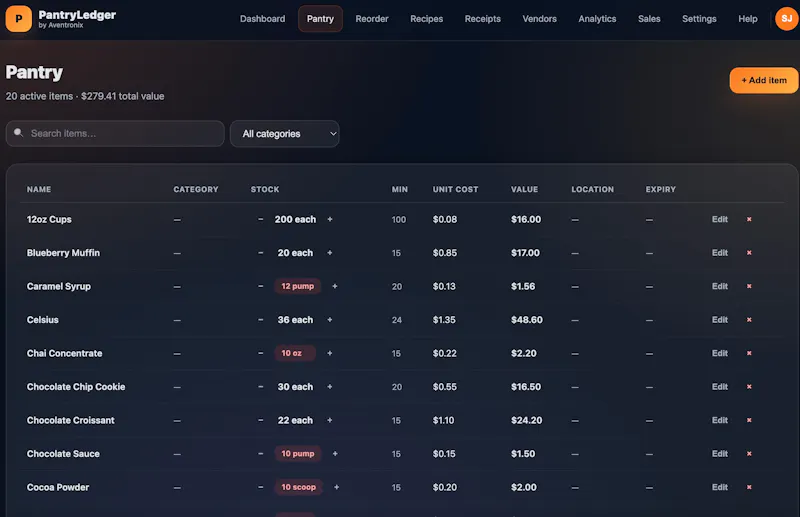 PantryLedger screenshot 6