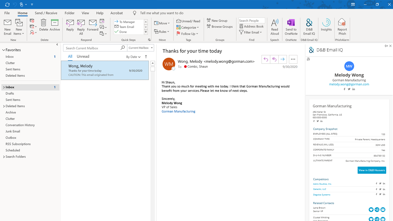 D&B Email IQ gallery image