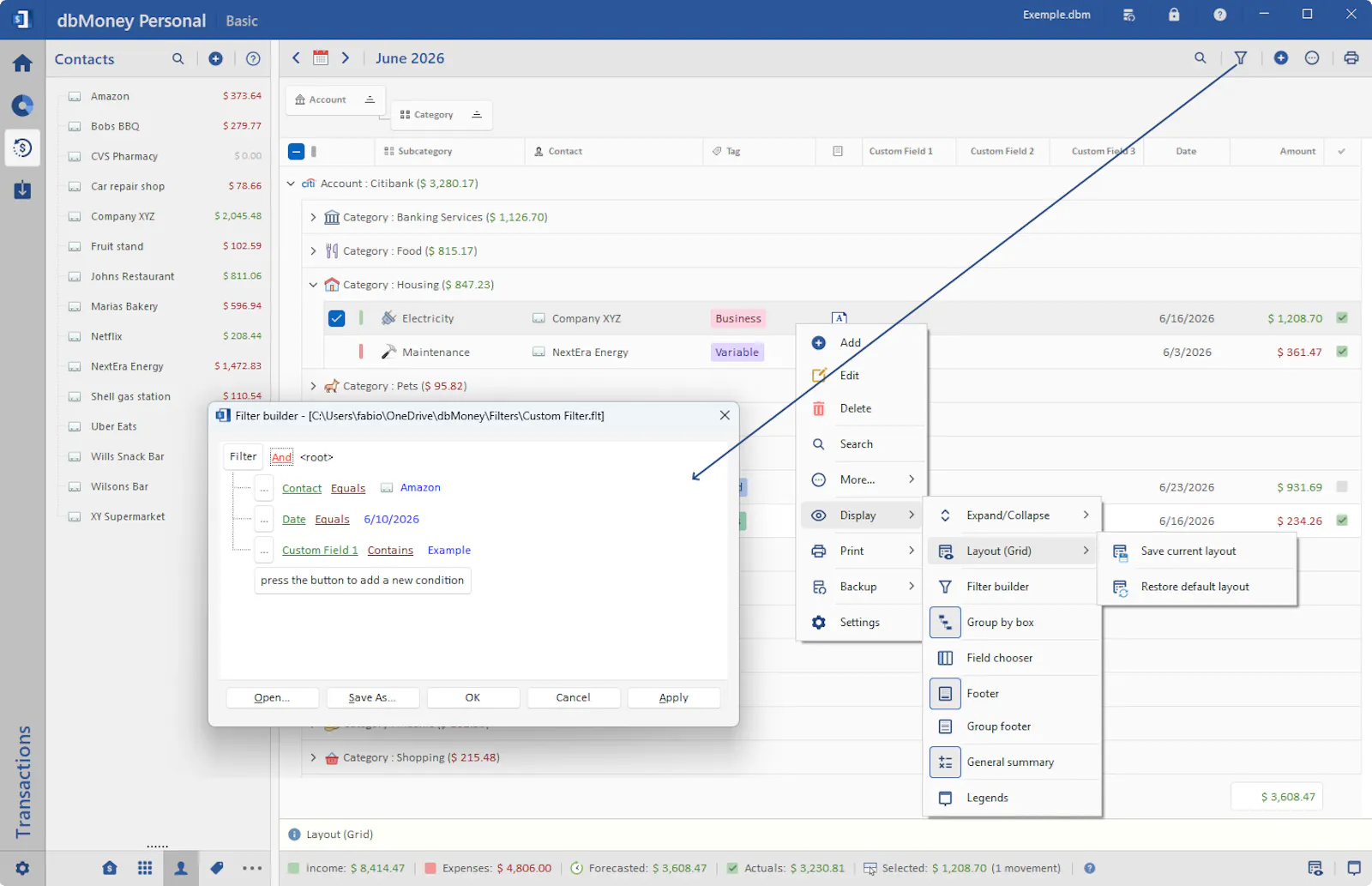 dbMoney Personal screenshot 14