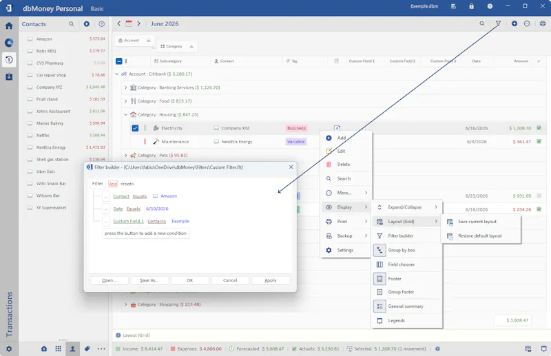 dbMoney Personal screenshot 14