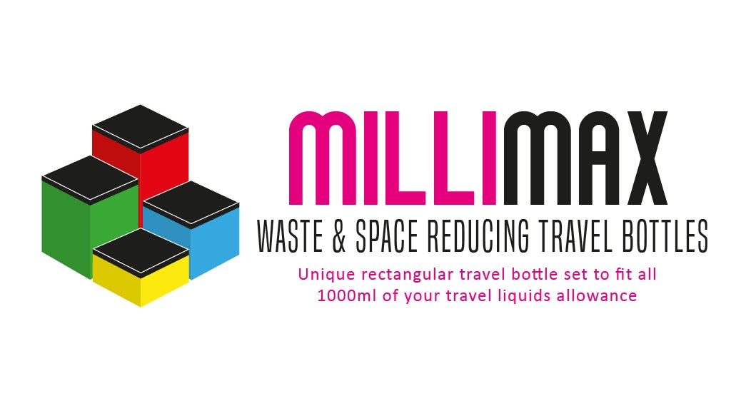 MilliMax - Rectangular travel bottle set