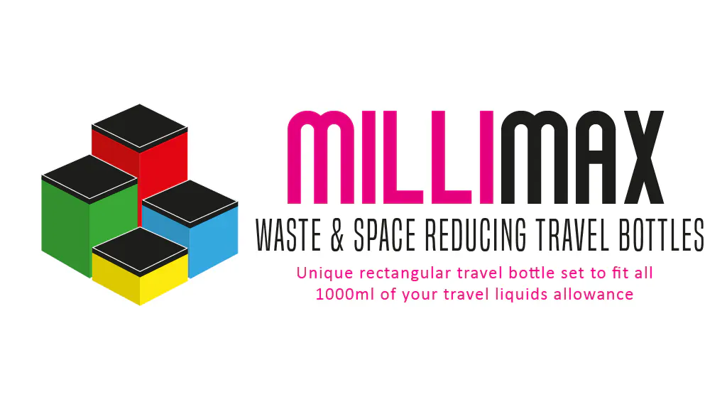 MilliMax - Rectangular travel bottle set