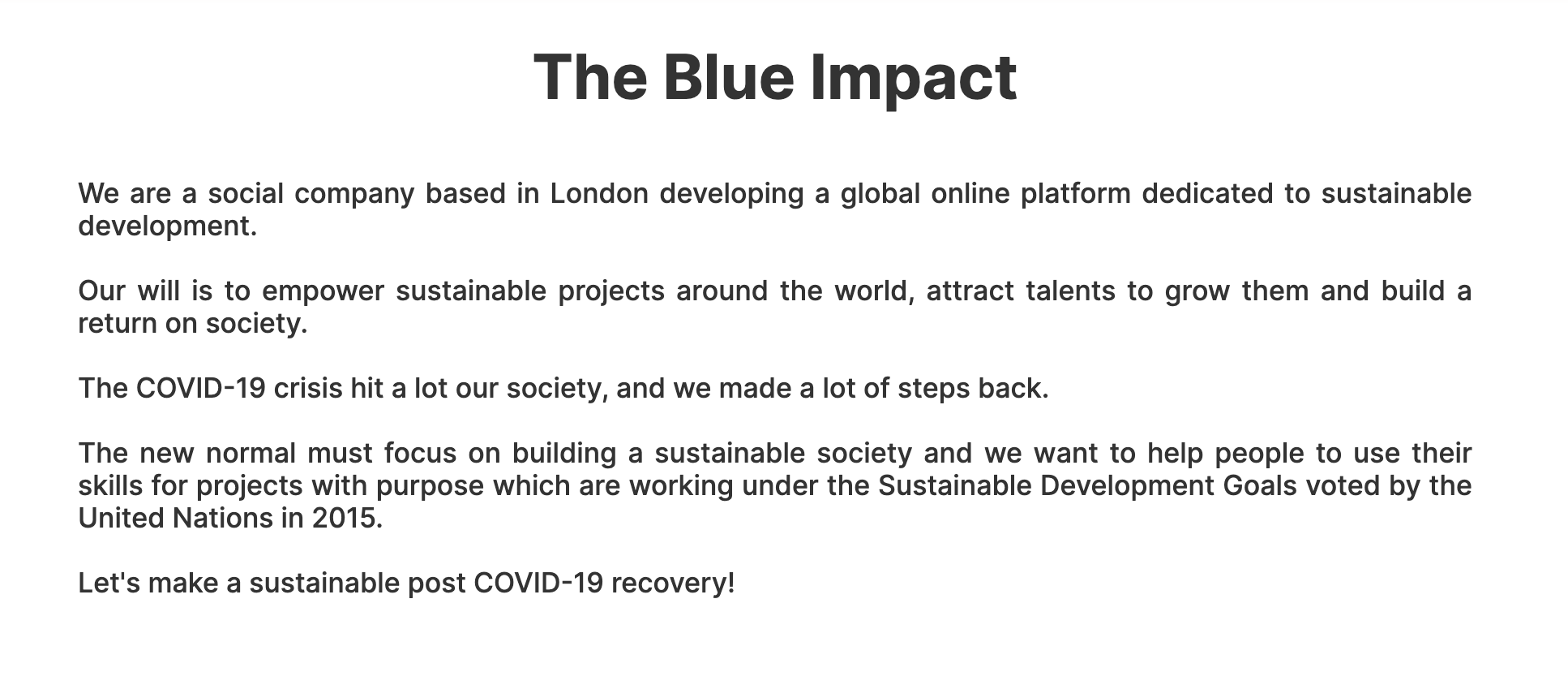The Blue Impact gallery image