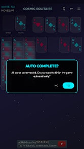 Cosmic Solitaire - Screenshot 2 showing product features and functionality