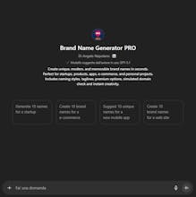 Brand Name Generator PRO – GPT gallery image
