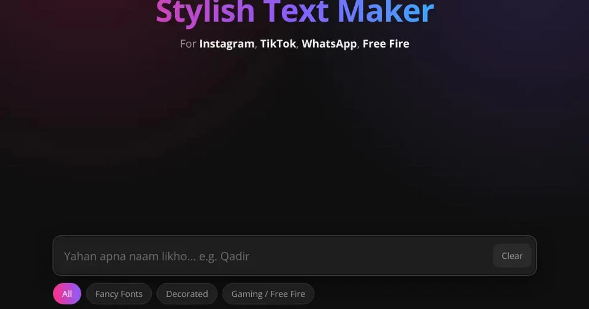 Stylish Text Maker gallery image