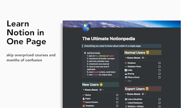 The Ultimate Notionpedia gallery image