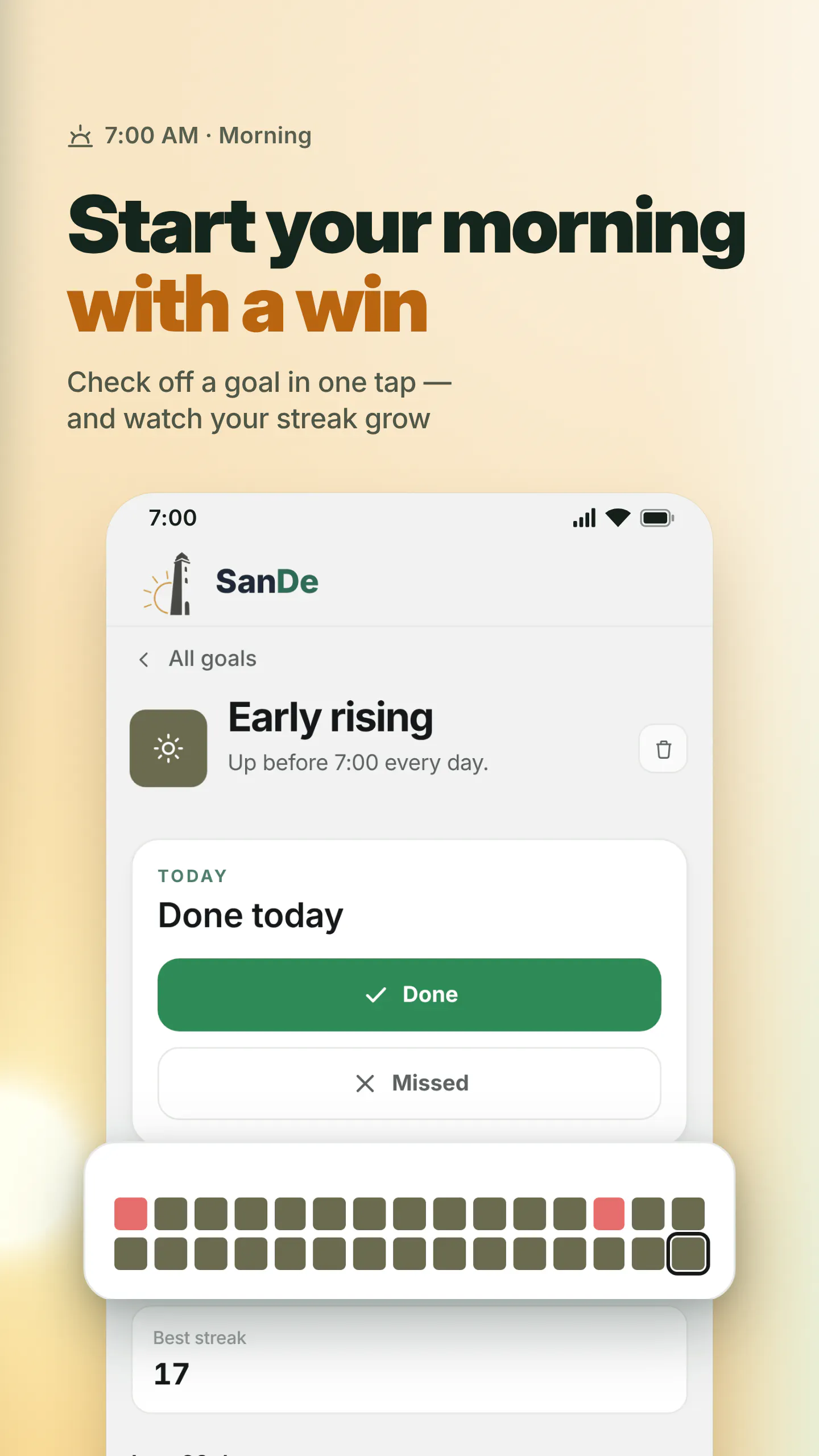 SanDe: Habit & Goal Tracker gallery image