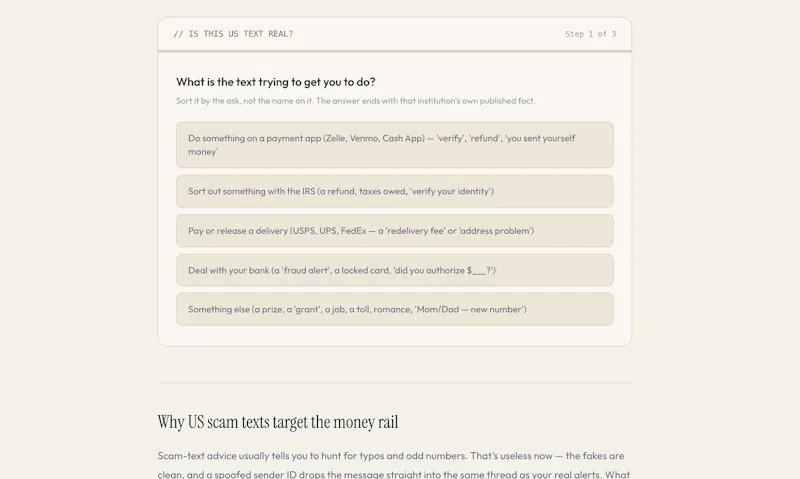 Tutela Scam Defense Toolkit screenshot 1