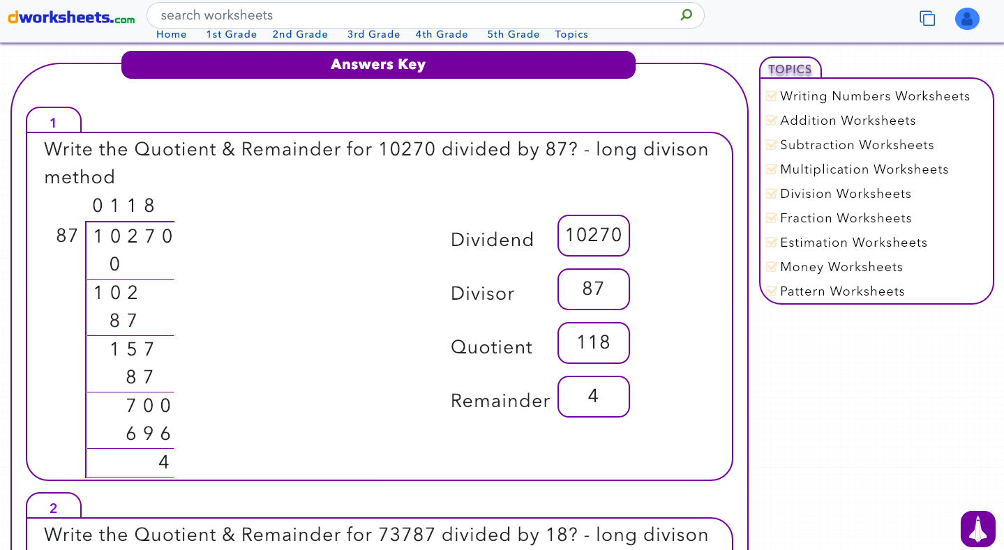 Dworksheets gallery image