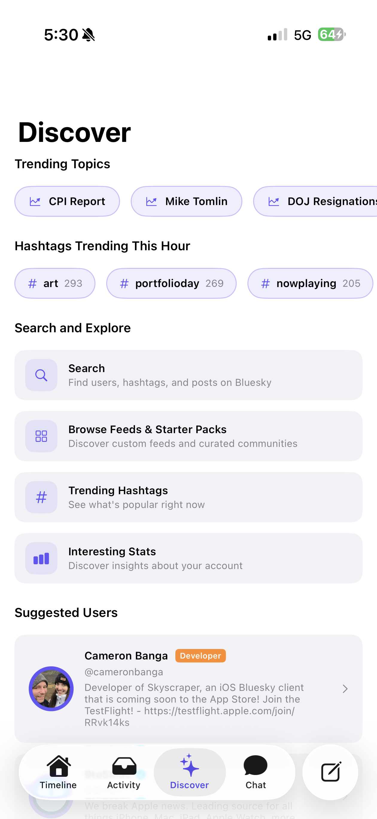 Skyscraper for Bluesky, an iOS client gallery image