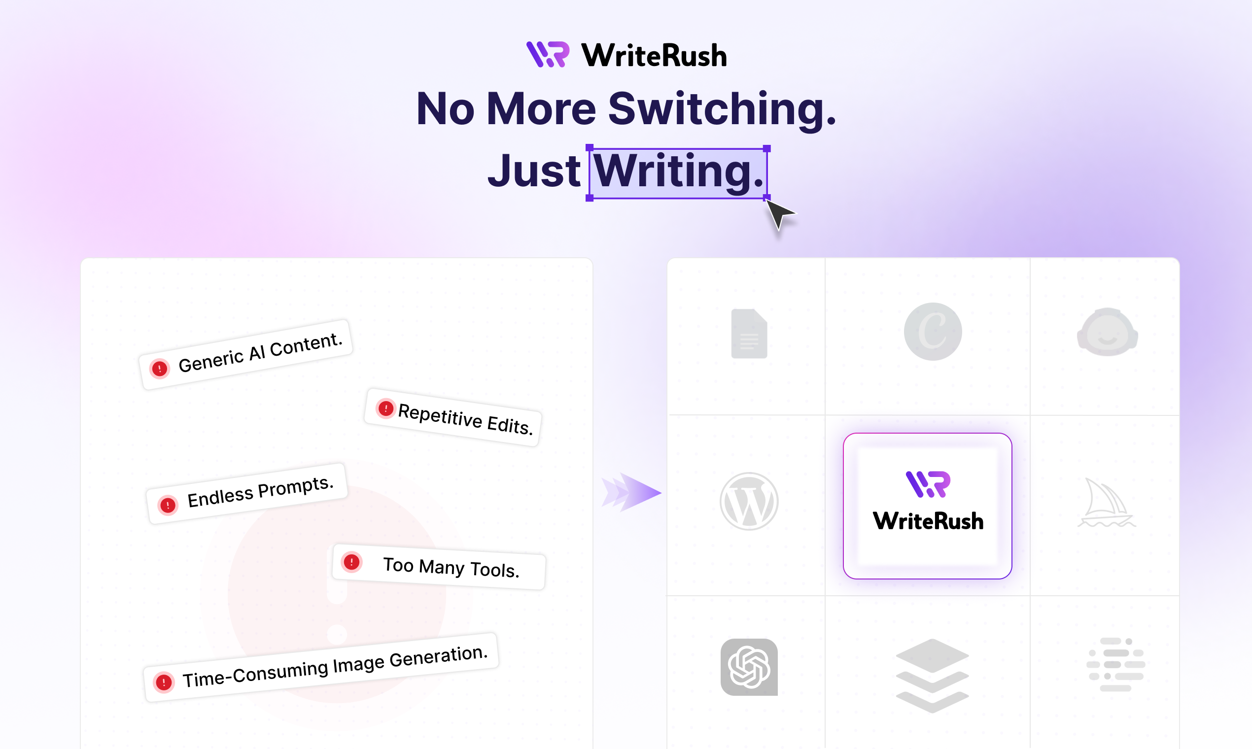 WriteRush - Screenshot 4 showing product features and functionality