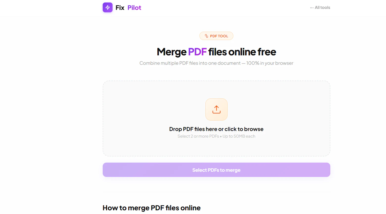 FixPilot — Free Online Tools 截图