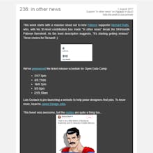 'in other news' newsletter gallery image