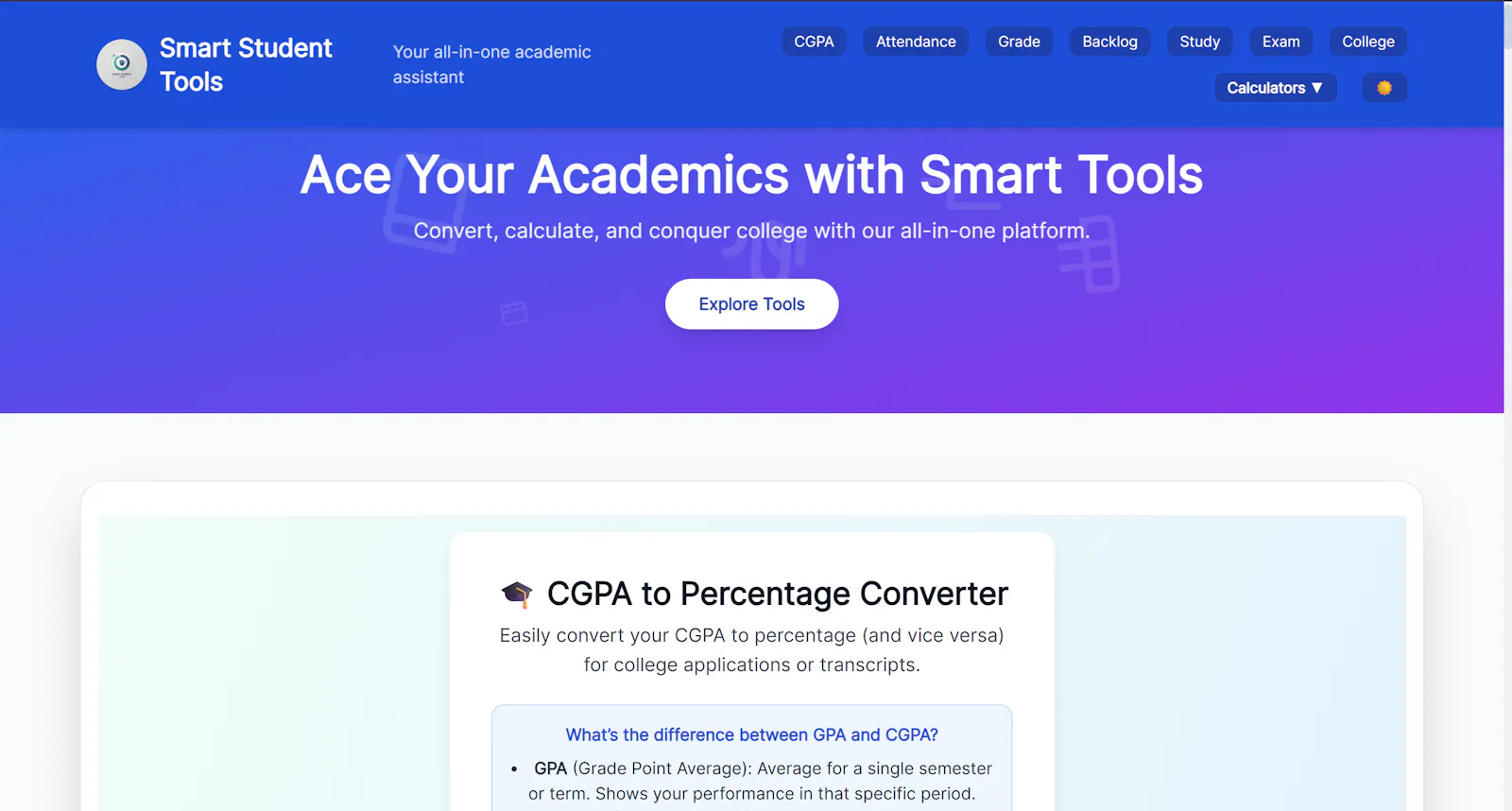 Smart Student Tools screenshot 1