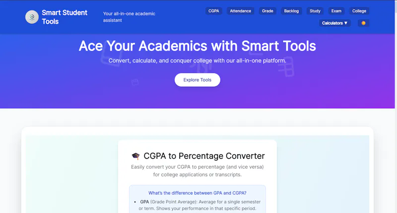 Smart Student Tools screenshot 1