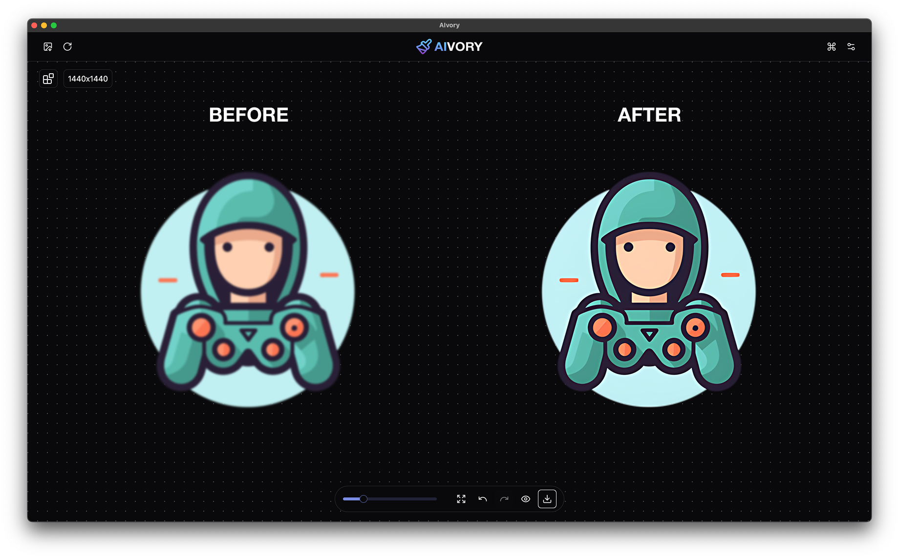 AIvory. Local AI Photo Retouch - Screenshot 3 showing product features and functionality